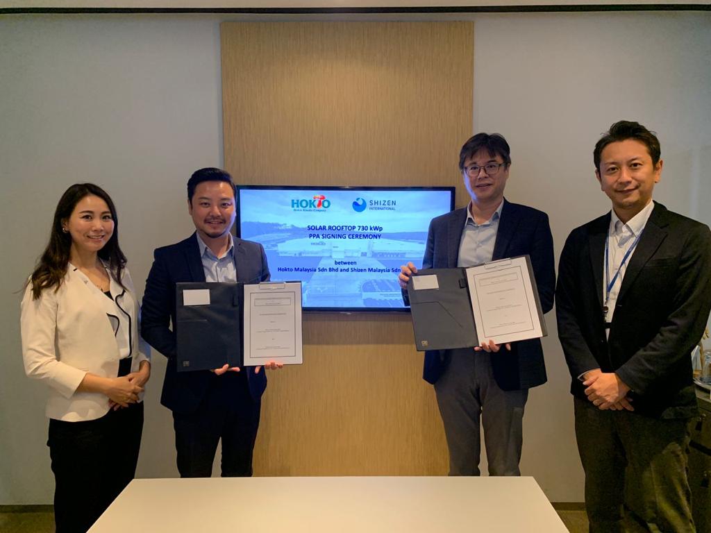 Shizen Energy and Hokto Malaysia sign 730 kWp Corporate PPA